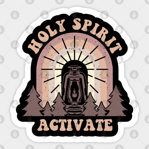 Holy Spirit Activate Sticker by ChristianLifeApparel